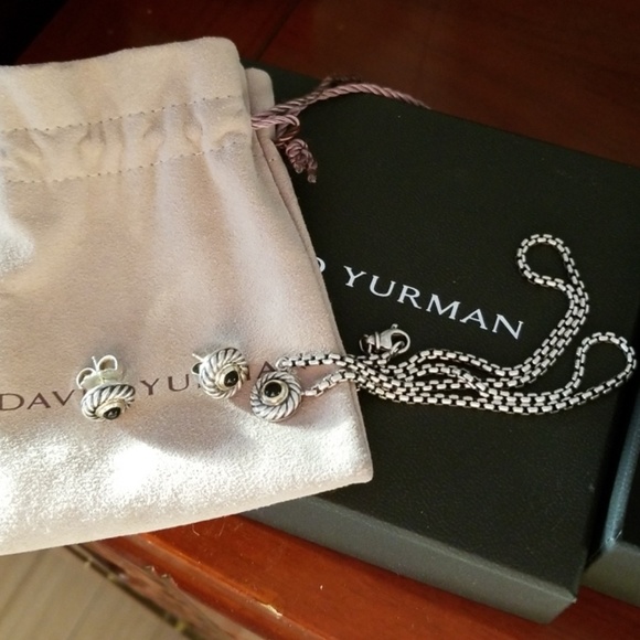 SOLD DY 14k silver necklace and earing - Picture 4 of 4